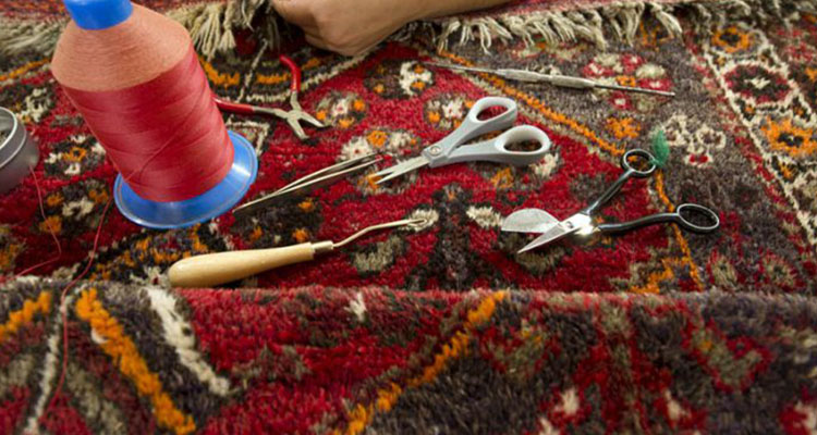 رفوی فرش در قالیشویی ولنجک
